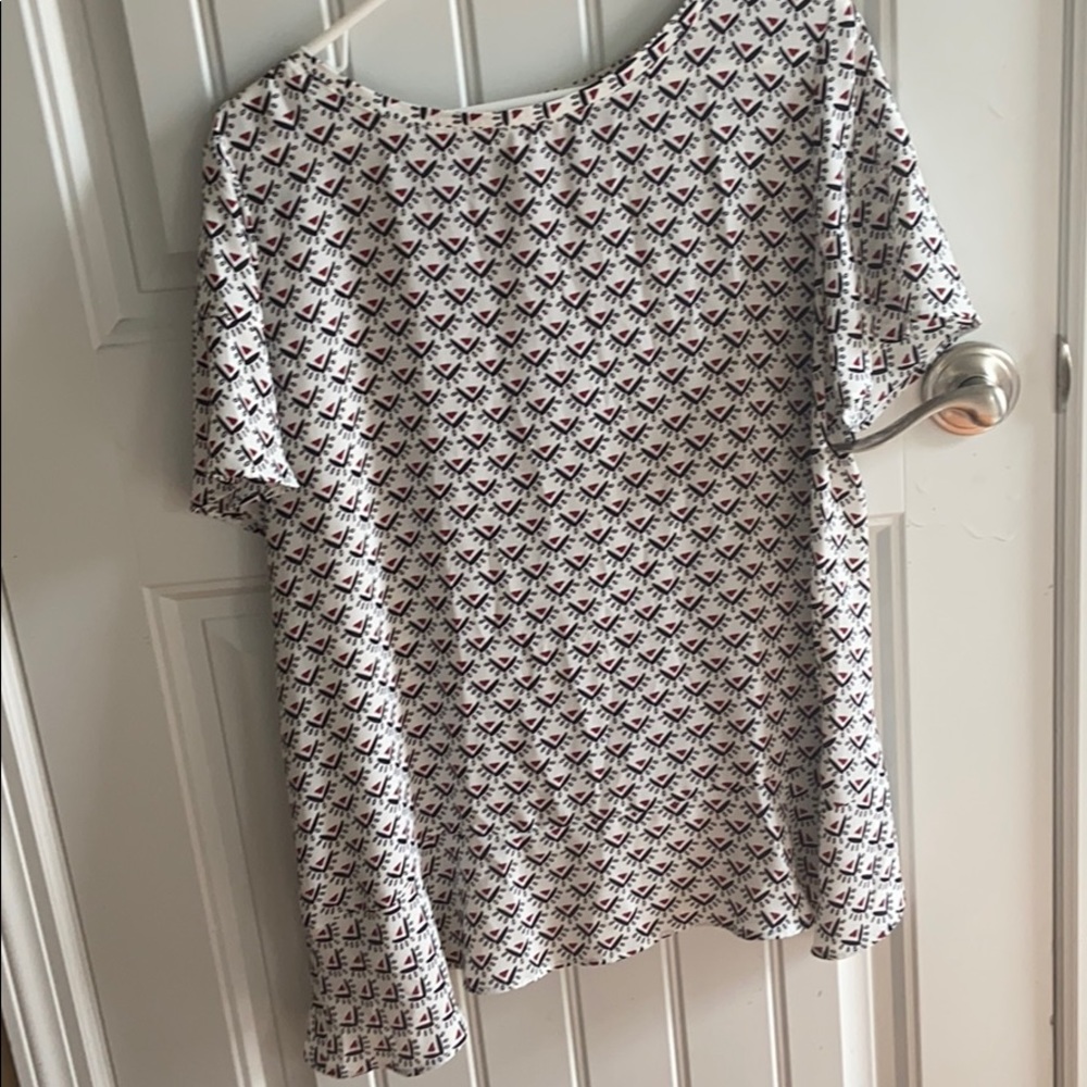 Ann Taylor loft tunic style short sleeve top